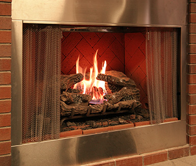 INSTALLING GAS LOG FIREPLACE