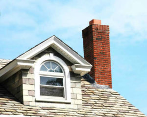 a nice house with a nice chimney