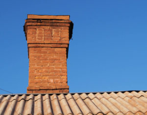 a lovely masonry chimney 